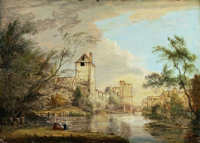 Vue inachevée de la porte ouest, Canterbury, c.1790-1800 - Paul Sandby